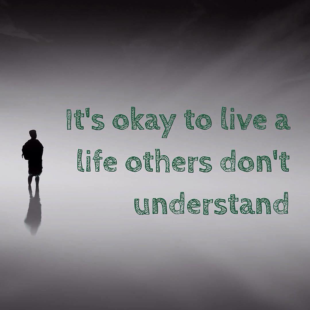 One last recycled #meme for today. “It’s okay to live a #life that others don’t #understand”. How I try to vie my life. #karate #martialarts #meditation #bushido #isshin #dotai #kobudo #meaning