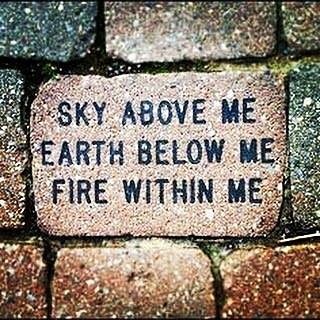 #sky above me, #earth below me, #fire within me. #meditation #martialarts #karate #mantra #innerpeace #mindfulness #strength #training #bushido #power