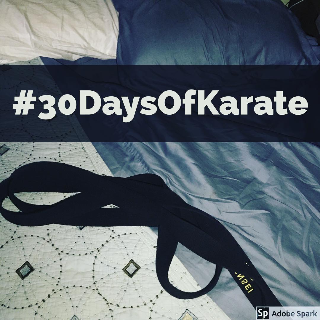 Day 6 of #30daysofkarate and, after a second day in a row of three hours in the #dojo , my bed awaits for well-earned #sleep. Spent two classes preparing some young #karateka for their belt test next week (different night, different dojo from yesterday). I learn as much from them as they do from me. #meditation #karate #kobudo #blackbelt #martialarts #determination #training #kidskarate #innerpeace #innerstrength #kata #patience @jeremylesniak @karateculture @ando_mierzwa @mish.mash.do @erickastengren @jay_the_sensational