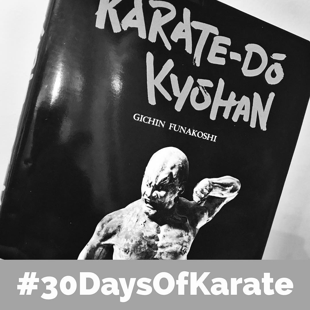 After working out outside yesterday in 95 degree heat and bashing my elbow with my #nunchaku, I decided today’s #30daysofkarate would be a break from the physical #training and dove into #funakoshi and #karatedokyohan for day 23. Great idea, @mish.mash.do ! #karate #reading #karatenerd #martialarts @karateculture @ando_mierzwa @jay_the_sensational @erickastengren