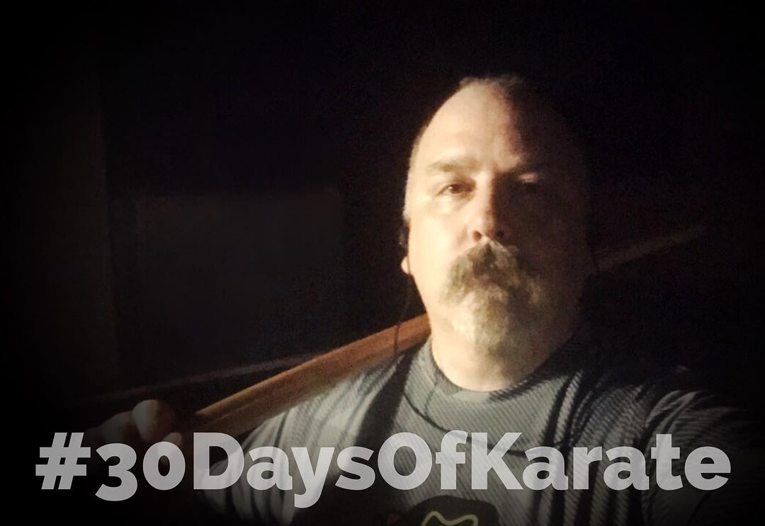 An amazing night of #karate and #kobudo under the stars tonight. 73 degrees, no wind, no clouds… I’ve learned a lot from this session in terms of karate and my own strengths and weaknesses. Tonight, and until the end of the #30daysofkarate I’m trying to put it all together so that everything I’ve practiced or read or watched can be related to each other. Tonight I spent 45 minutes with my #tonfa and #bokken, but #focused on not only how the movements relate to empty hand movements but how the #kobudo movements can be done according to Choki Motobu Sensei’s tenet that the blocking hand should be able to immediately become the striking hand. Interesting to try that with tonfa! Now to walk the dogs one more time and then back outside for #starlight #meditation since who knows how much longer this weather will be around. And that concludes Day 25 of 30 Days of Karate. #martialarts #bushido #budo #outdoordojo #training #innerstrength #innerpeace #mindfulness @mish.mash.do @erickastengren @jeremylesniak @jay_the_sensational @ando_mierzwa @karateculture