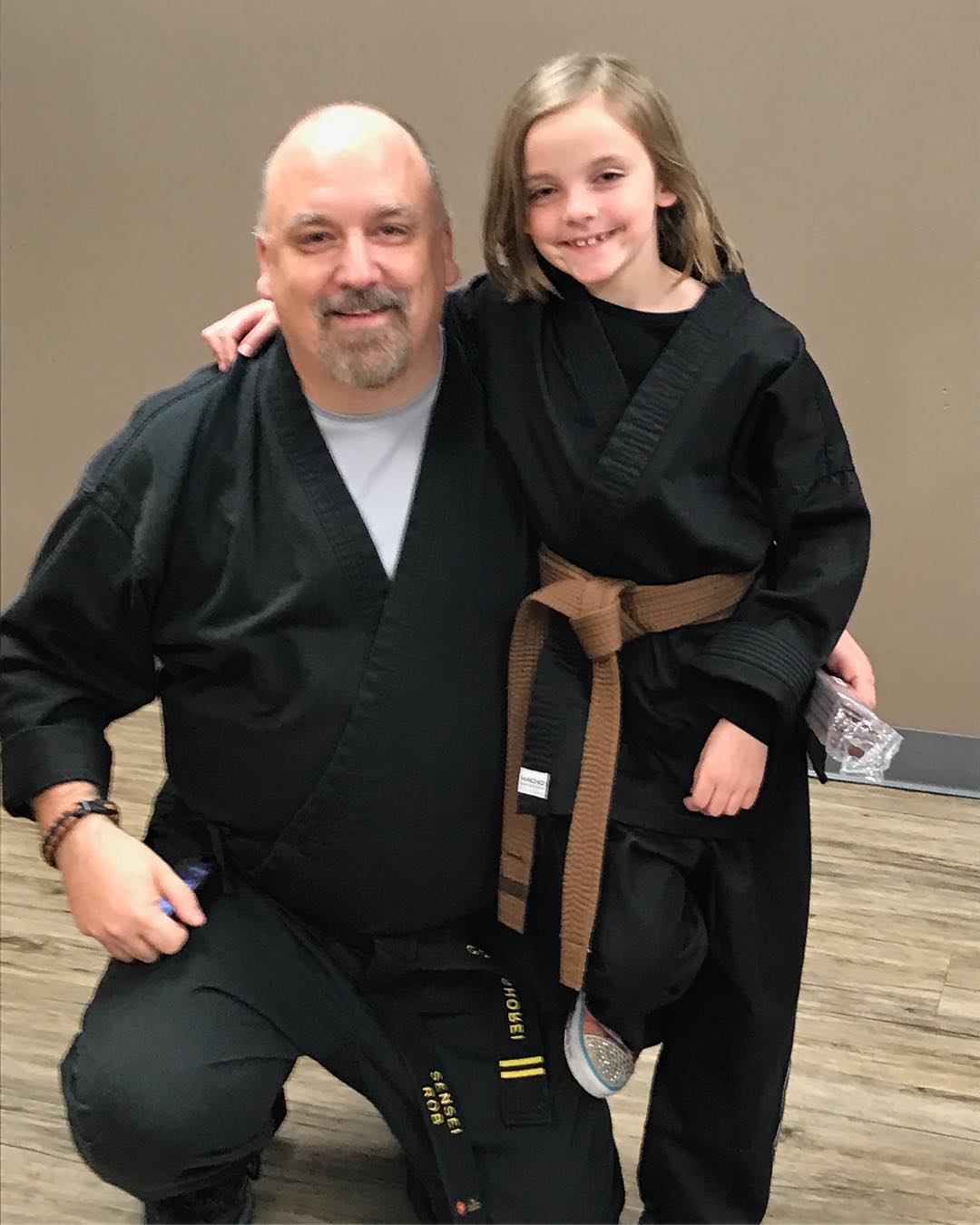 Yeah, I’m bragging… first #Kym tonight for my daughter. #prouddad #martialarts #karate #bushido #gojushorei #brownbelt #daddydaughter #kidskarate #love