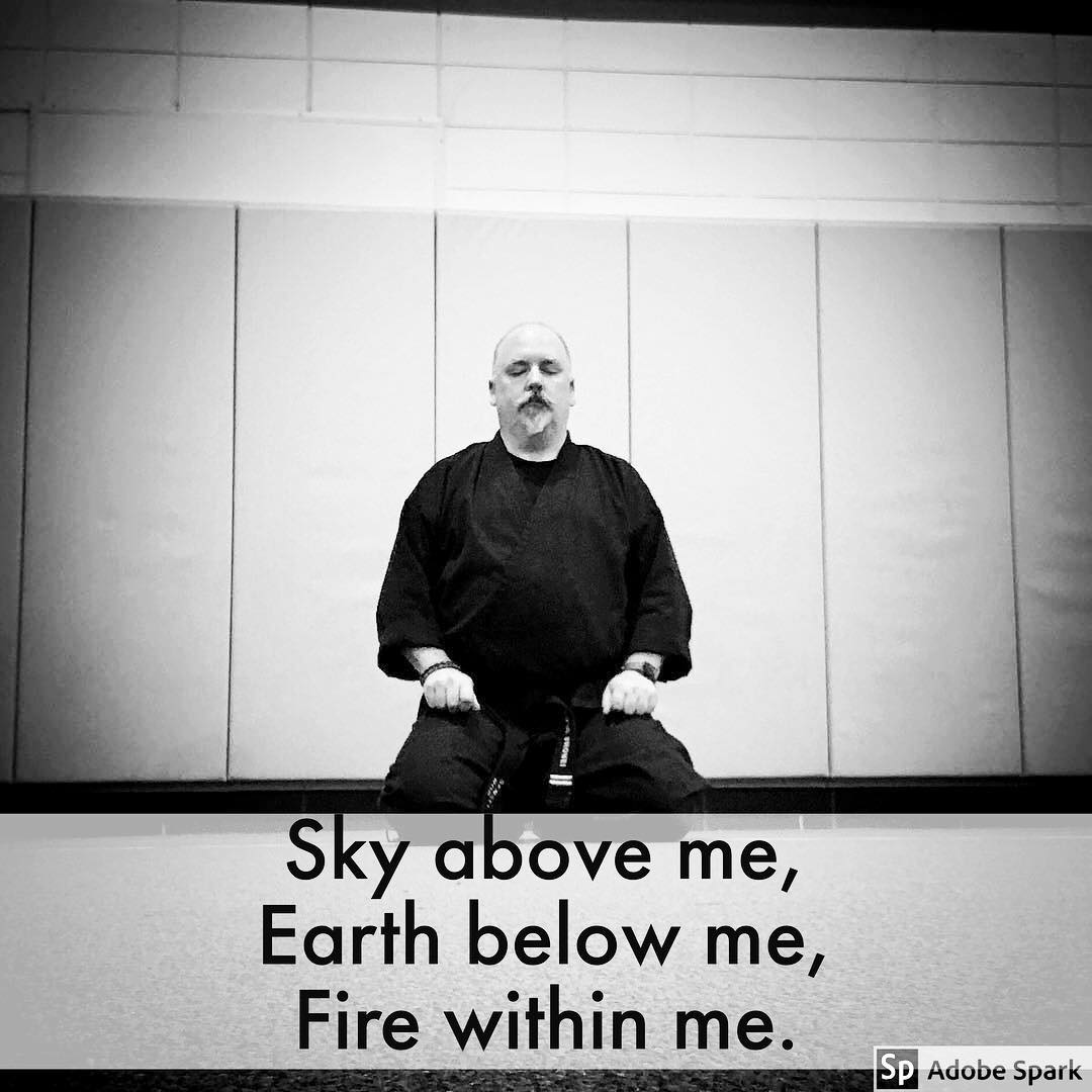 How many of you regularly incorporate #meditation into your #martialarts ? I’ve spent a lot of 2017 rediscovering it’s benefits to my #training. #karate #mindfulness #relaxation #mantra #seiza #innerstrength #innerpeace #centered #bushido #budo #dojo