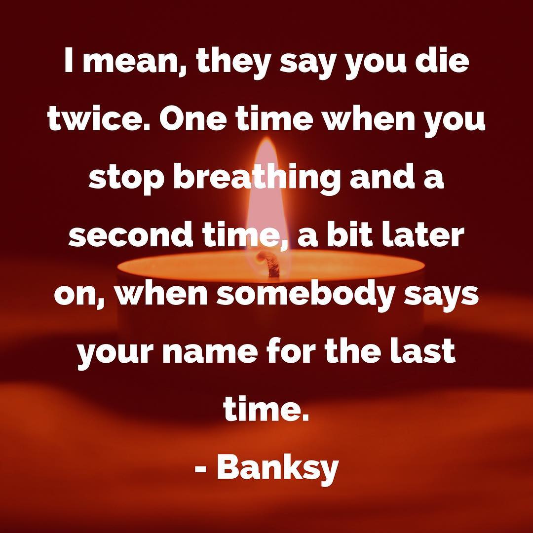 “I mean, they say you die twice. One time when you stop breathing and a second time, a bit later on, when somebody says your name for the last time” – I came across this quote earlier today and it struck me as being relevant to another discussion I was having about #legacy and what it means to live on, if only by name, in the lineage charts of our #students who come after us. I read once that most of us are remembered for only three generations. But, by adding our names to the lineage of our students, we become as much a part of history of #karate as #Itosu, #Funakoshi, #Motobu and, perhaps, avoid the second death. #martialarts #meditation #history #budo #bushido #warrior #strength #mindfulness #innerstrength #innerpeace #mokuso