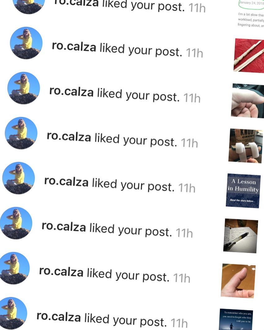 Wow, @ro.calza – thanks for all the IG love!! Appreciate it very much. #gratitude