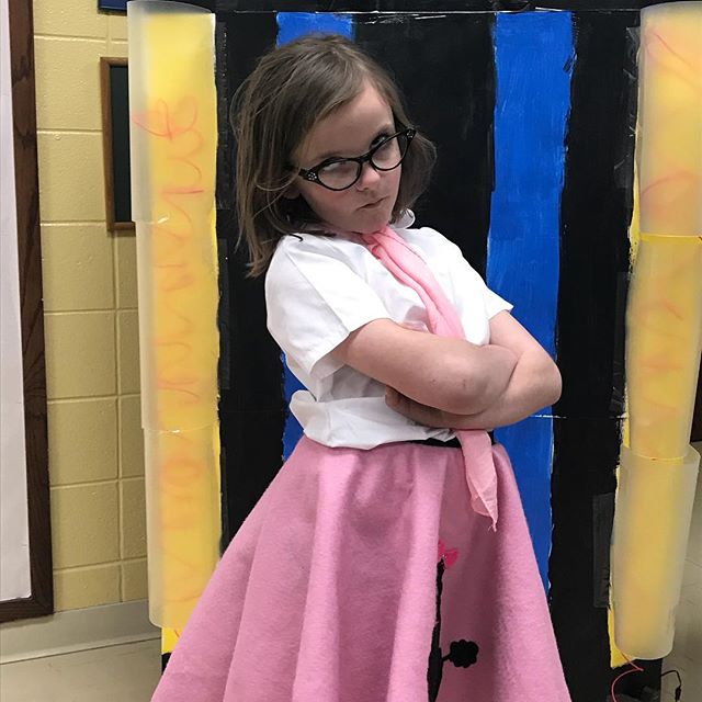 It’s all about the #attitude #sockhop #50smusic #poodleskirt #amily
