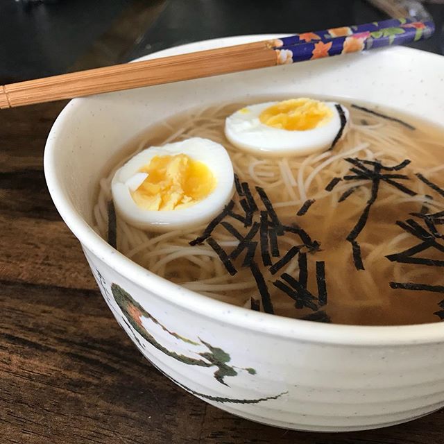 Fueling up for day 28 of #30daysofmartialarts , so I just made a bowl of #ramen for #lunch. At the last minute, instead of adding any soy sauce, I added #bourbon – adds the acidity, sweetness from the corn, and some smokiness. Plus it pairs very well with a glass of bourbon! #foodporn #japanesefood #noodles #woodfordreserve #karate