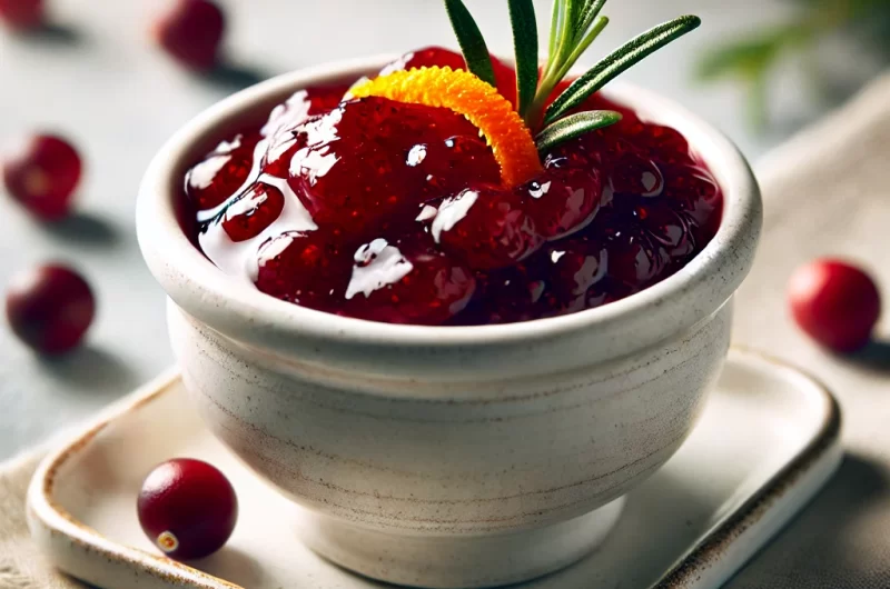 Fermented Cranberry Sauce (in Honey)